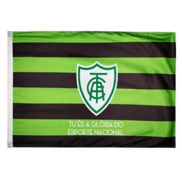 Imagem de Bandeira Oficial Do América Mineiro 90x1,28m Dupla Face 2 Panos - BC A