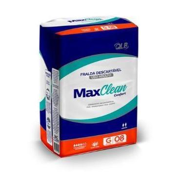 Imagem de Fralda geriatrica maxclean g 08x12 unica .