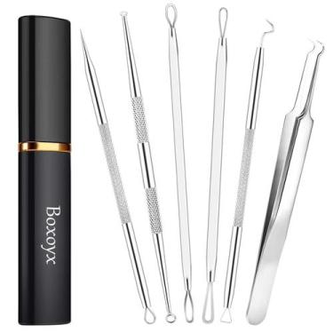 Imagem de Kit de ferramentas para remover cravos Boxoyx Pimple Popper, 6 unidade