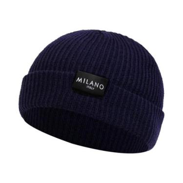 Imagem de Gorro Unissex De Inverno Quente Estilo Hip Hop Com Etiqueta MILANO Par