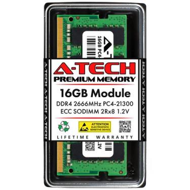 Imagem de Memória RAM A-Tech 16 GB DDR4 2666 MHz ECC SO-DIMM