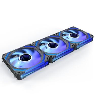 Imagem de Kit com 3 Ventoinhas para Gabinete PC AsiaHorse COSMIQ 120 mm RGB PWM