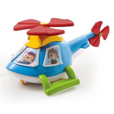 Imagem de Helicoptero Helico Didatico Azul Sacola Ta Te Ti 0728