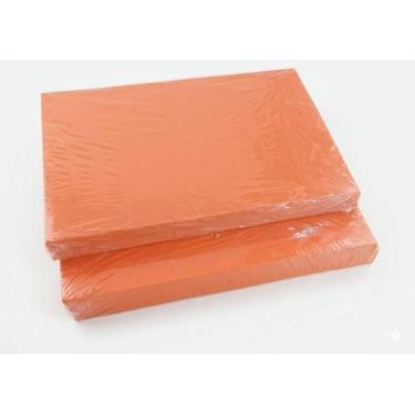Imagem de Kit de capas, A4 cor laranja 200 capas, pacote com 100unidades frente 