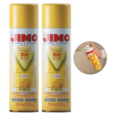 Imagem de 2 Jimo Ácaros E Pulgas 300ml Elimina Infestações Do Ambiente