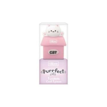 Imagem de Apontador Tilibra Purrfect Cats 1 Furo Sem Depósito