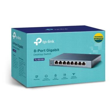 Imagem de Switch Gigabit 8 Portas TL-SG108 - TP-LINK