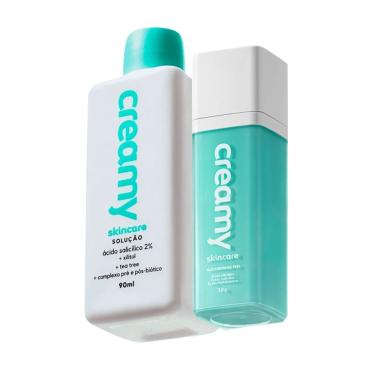 Imagem de Kit Skincare Glicointense Peel e Ácido Salicílico com Gel Creme Noturno 30g e Solução Tônica Antiacne 90ml Multicolorido