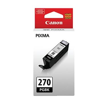 Imagem de Canon Tanque de tinta preta pigmento genuíno PGI-270, compatível com impressoras MG6820, MG6821, MG6822, MG5720, MG5721, MG5722, MG7720, TS5020, TS6020, TS8020 e TS9020