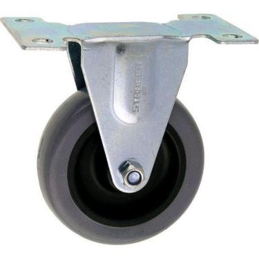 Imagem de Rodízio Placa Fixa 4 Pol. (100Mm) Para Aparafusar Starfer