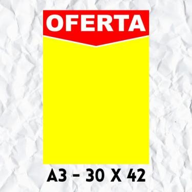 Imagem de Cartaz De Oferta 30 X 42 (A3) - 100 Unidades - Embalagens E Papéis Bri