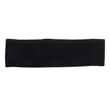 Imagem de Faixa de cabelo elástica de veludo para treino, faixa de cabelo para cabeça, faixa de cabeça esportiva, faixa de cabeça larga acessórios para meninas e mulheres (preto)