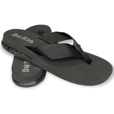 Imagem de Chinelo Masculino Com Salto DuRio Air Para Esporão Fascite Plantar Ortopédico Vegano