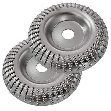Imagem de Tingpai Disco de esmeril de madei de 2 unidades de 4 '' Disco de esmeril de madei pa rebarbadores angulares com árvore de 16 mm / 0,63 pol.