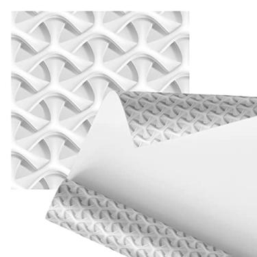 Imagem de Papel De Parede Adesivo Abstrato Moderno Entrelaçado 2,80m