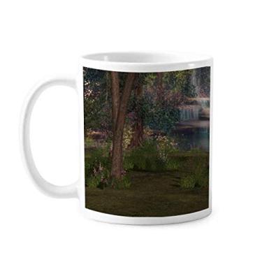Imagem de Caneca Stream Ciência Florestal Cenário Natureza Cerâmica Café Porcelana Utensílios de Mesa