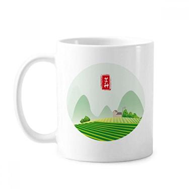 Imagem de Caneca Circlar Grain In Ear Twenty Four Solar Term Caneca Cerâmica Café Porcelana Utensílios de Mesa