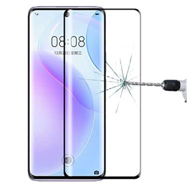 Imagem de capa de proteção contra queda de celular Para Huawei Nova 8 5G / Nova 9 3D Ardagem curva Filme de vidro temperado em tela cheia
