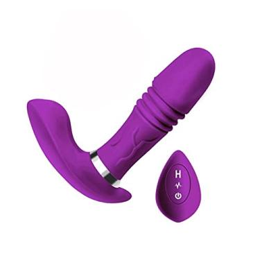 Imagem de Vibradores Telescópicos Borboleta Aquecimento Ponto G Estimulador Clitóris Com Controle Remoto Sem Fio Brinquedos Sexuais Zatla Shop (Roxo)