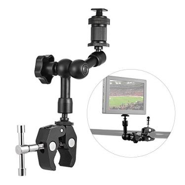 Imagem de Domary Braço de fricção de 7 polegadas Super Clamp Mount ajustável Clipe de alicate de braço articulado para monitor de campo LED Light Flash Microfone