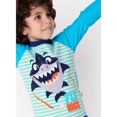 Imagem de Camiseta Kids Tubarão Ml Puket Azul Claro 110400582