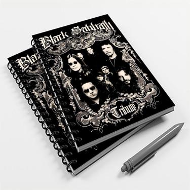 Imagem de Caderno Universitário 200 fls 10 Mat. Rock Sblack Sabbath