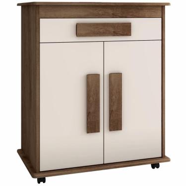 Imagem de Balcão Armário Multiuso Chile Rv Móveis Freijó/Off White