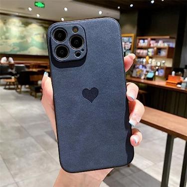 Imagem de Capa de telefone de couro fashion love heart para iphone 13 12 11 pro max x xr xs max proteção da câmera capa traseira macia tpu, n, para iphone 14