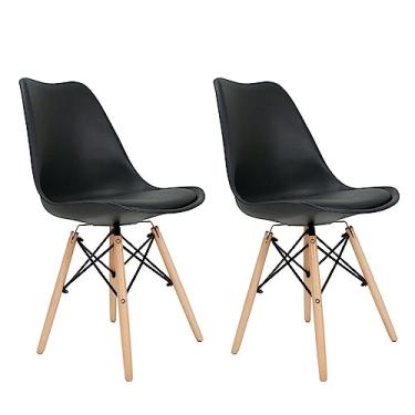 Imagem de Kit 2 Cadeiras Saarinen Pp Empório Tiffany Preto