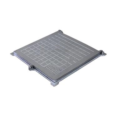 Imagem de Tampa Tampão de Chão Articulado Com Porta Cadeado 70x70cm