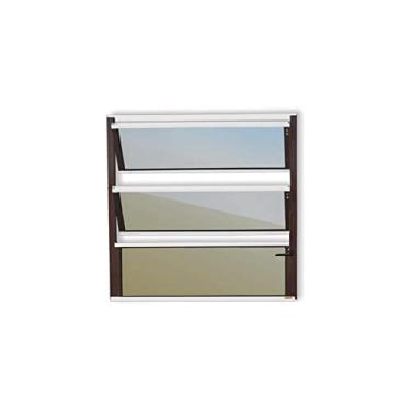 Imagem de Basculante Plus Vidro Reflex 60cm x 60cm Brimak Mix Corten