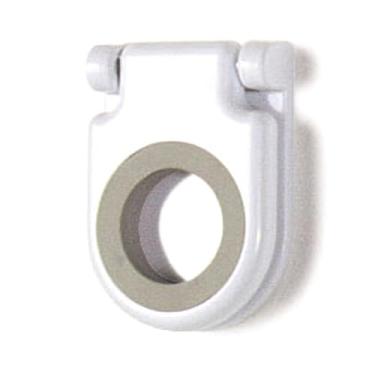 Imagem de Spectrum Diversified Porta-esfregão e vassoura e organizador, armazenamento e organização de armário utilitários para produtos de limpeza, armazenamento de garagem para vassouras e esfregões, branco