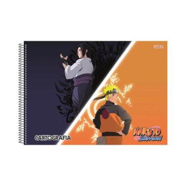 Imagem de Caderno De Desenho E Cartografia Naruto 60 Fls 28X20 - São Domingos