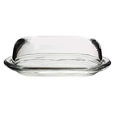 Imagem de Manteigueira Basic em vidro com tampa L20,5xP13,5xA8cm