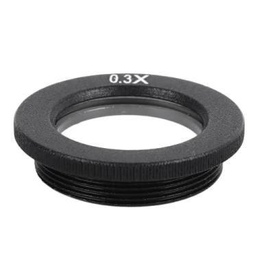 Imagem de Lente de zoom monocular 2x grande fixação, lente objetiva, microscópio, lente Barlow, imagens mais claras leves e duráveis (0,5 X)