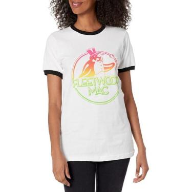 Imagem de Camiseta Fleetwood Mac Official Rainbow Penguin Ringer