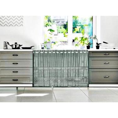 Imagem de Cortina Pia/Vitro Renda Color Retro 2,00X0,80 Pistache