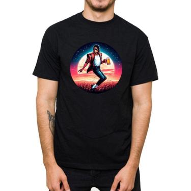 Imagem de Camiseta Masculina Premium 100% Algodao Estampa Michael Jackson Thriller Excelente Acabamento