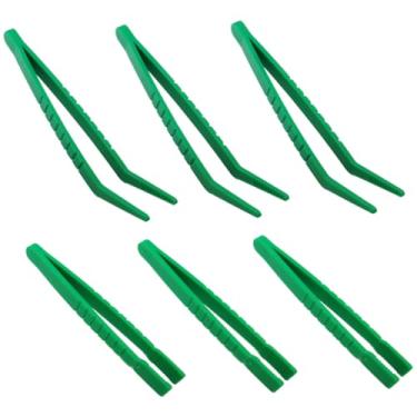 Imagem de Gadpiparty 6 Unidades Pinça para coleta de insetos pinças para projetos de miçangas pinças de jardim de infância desenvolvimento infantil Kit de pinças plásticas para crianças