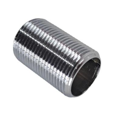 Imagem de Niple Corrido Resistente Latão Rosca 3/4 Cromado