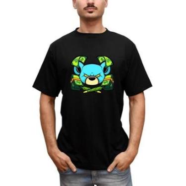 Imagem de Camiseta Masculina Urso Money Gangster Urso-Masculino