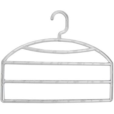 Imagem de Cabide Triplo para Organizar Calças Calceiro Transparente Cl