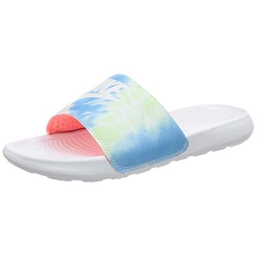 Imagem de Nike Women's W VICTORI ONE Slide Print White-Bright Mango-Sapphire Sandal-8 UK (CN9676-101)