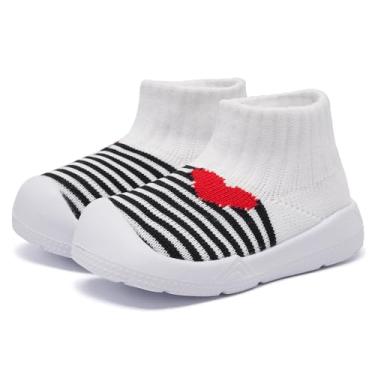 Imagem de MORENDL Pantufas infantis antiderrapantes para meninos e meninas, 6-9 meses