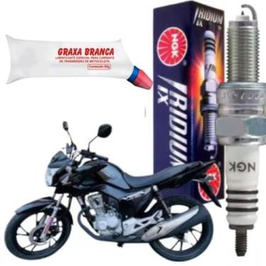 Imagem de Vela Ignição de Iridium Cb 500 500x Cg Fan 150 160 Crf Nxr Bros 125 150 160 Xl 700 2003 a 2019 Ngk e Combo Graxa