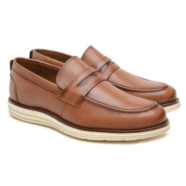 Imagem de Sapato Social Masculino Loafer Caramelo