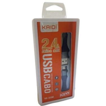 Imagem de Cabo Kaidi 1000mm KD-325M 2.4A Rápido Micro USB