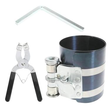 Imagem de Compressor de anel de pistão, Kit de compressor de anel de pistão - Alicate de anel de pistão professa compressor ajustável - Kit de remoção do instalador de anel de pistão, ferramenta de reparo de ca