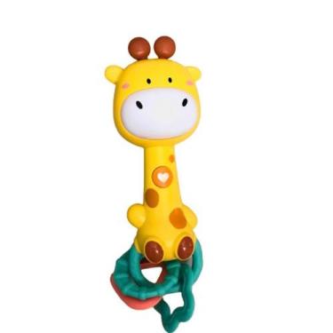 Imagem de Girafa Musical Com Luz Som E Mordedor Macio 16994 Buba, Amarelo, Giraf