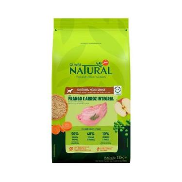Imagem de Ração Guabi Natural para Cães Sênior de Porte Médio e Grande Sabor Fra